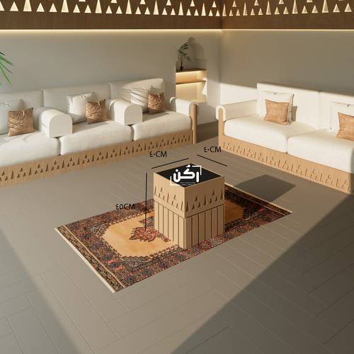 طاولة خدمة تراثية نجدية - لون بيج سنديان - موديل 4050