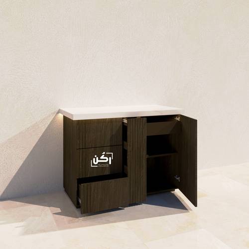 كورنر كوفي زيتي خشبي - موديل 3280