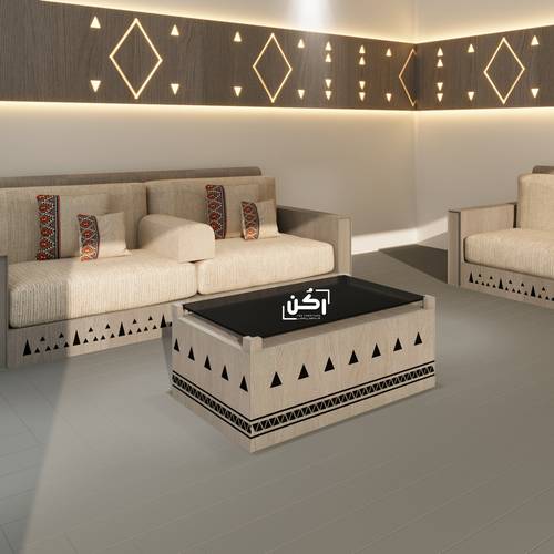 طاولة وسط نقش سلماني الوان متعددة - موديل 4030