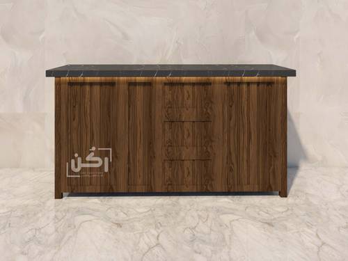 بار قهوة مودرن وسط بني غامق - موديل 1002