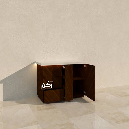كورنر كوفي نقشة جوز مودرن - موديل 2125