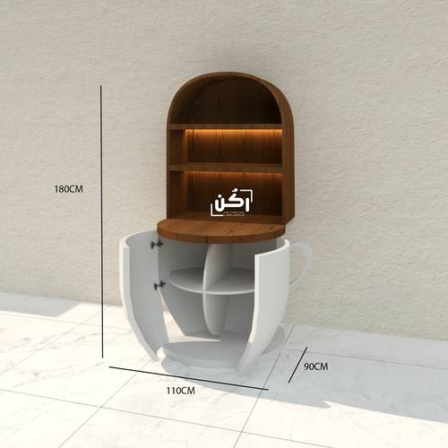 طاولة كوفي مودرن مستوحاة من شكل الفنجان - موديل 2028