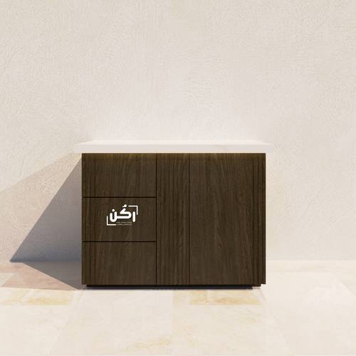 كورنر كوفي زيتي خشبي - موديل 3280