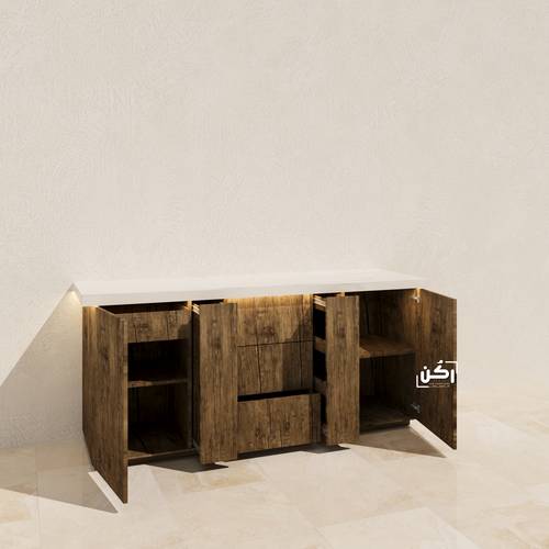 بار كوفي عنبر خشبي مودرن - موديل 3150