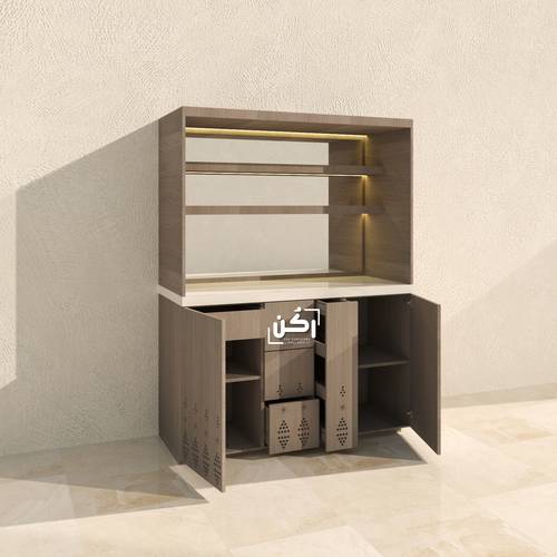 ركن القهوة بالطراز النجدي لون بيج رملي فاتح - موديل 2040