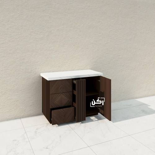 كورنر كوفي جوز فخم بني داكن - موديل 3255