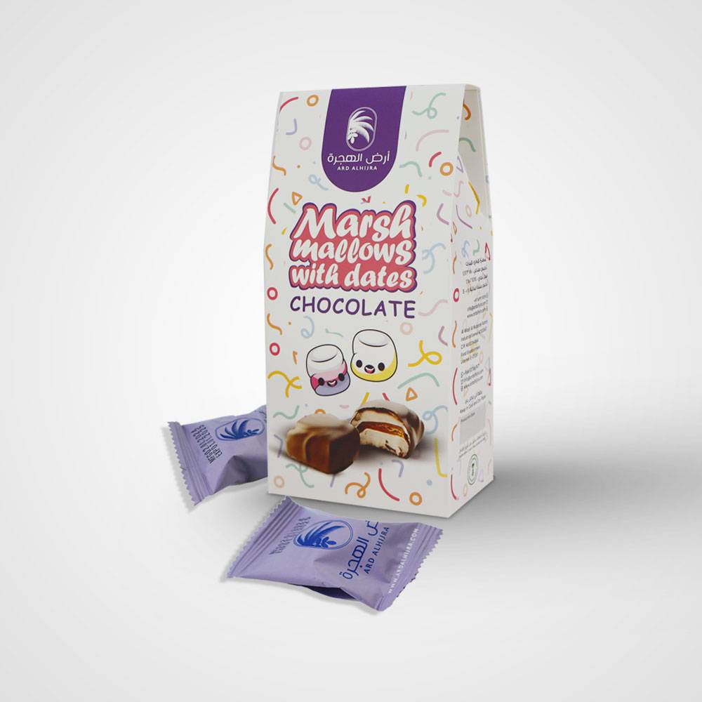 Marsh mallows with date