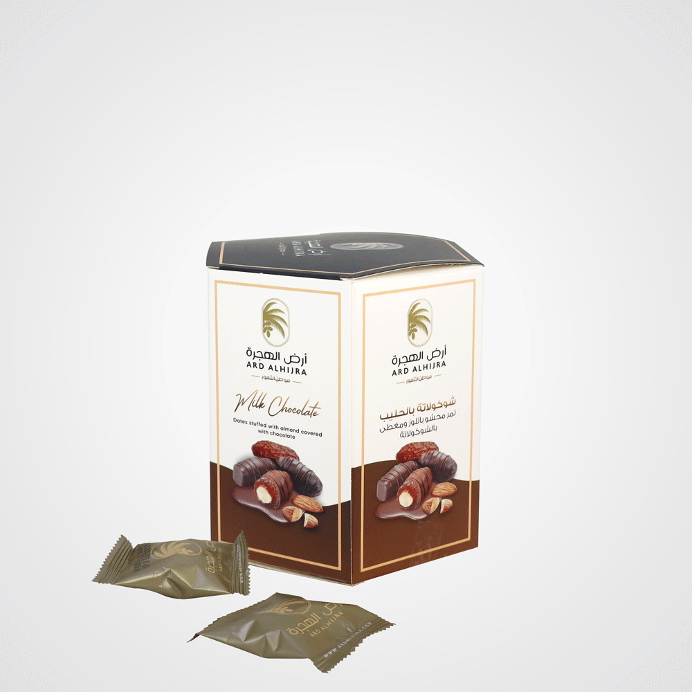 Milk chocolate dates