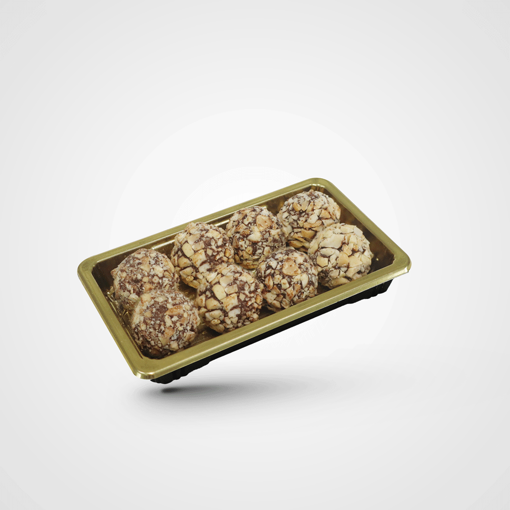 Mini date balls with peanuts