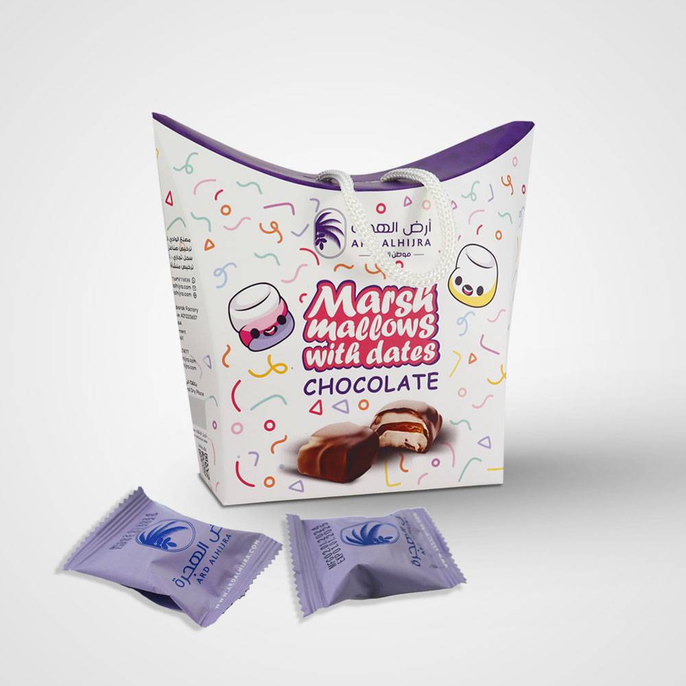 Marsh mallows with date