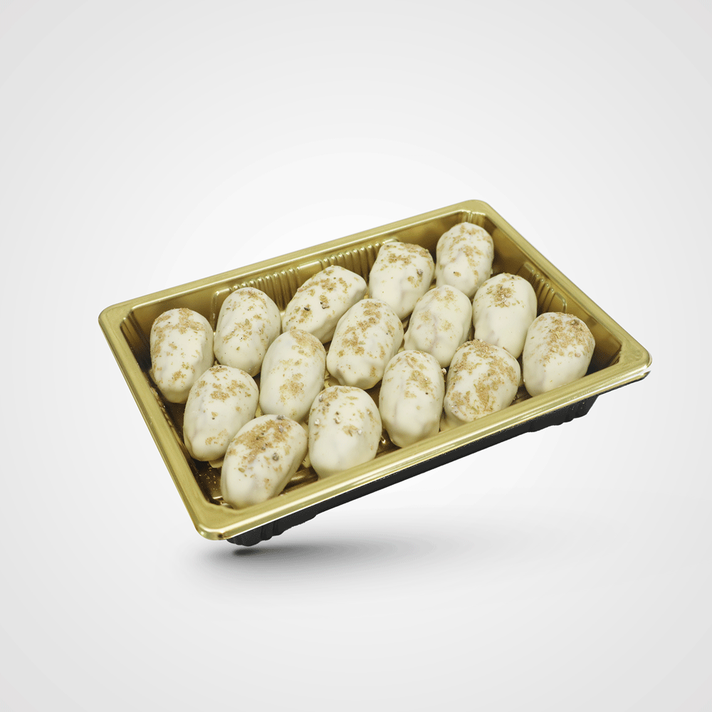 White chocolate dates with cardamom