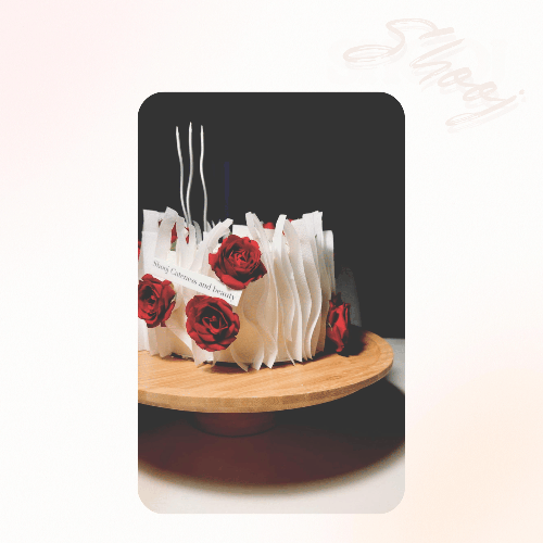 🌹 Pearl Rose Cake