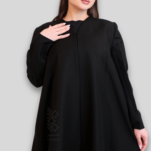 M36 - عباية نص كلوش كتان كوري أصلي