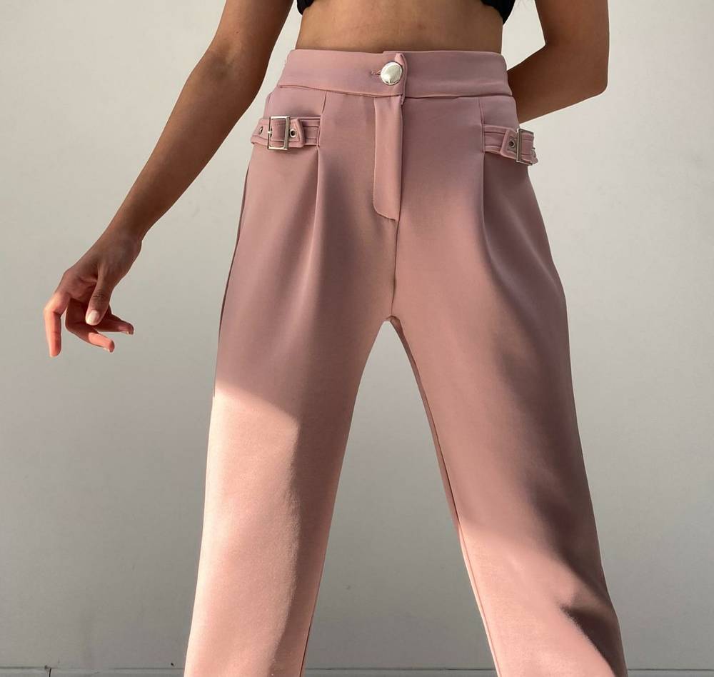 Zara high waist trouser with belt