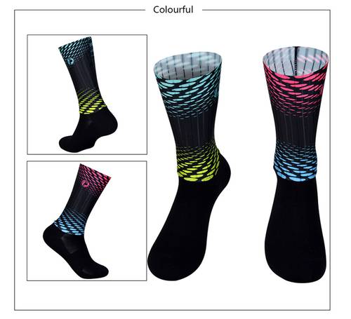  Darevie Combined Printing Socks - أسود