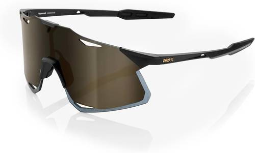 100% Hypercraft Eyewear Gloss Black - HiPER Silver Mirror Lens