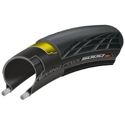 كونتيننتال GP5000 إطار للطريق قابل لطي - 700c - 700c - 28mm - Folding - أسود