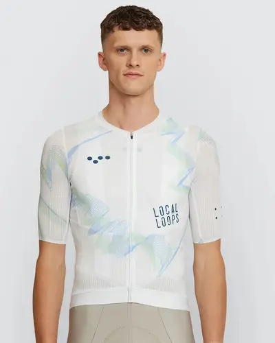 LOCAL LOOPS / MENS AIR JERSEY - WHITE SKY - XL - سماوي ابيض