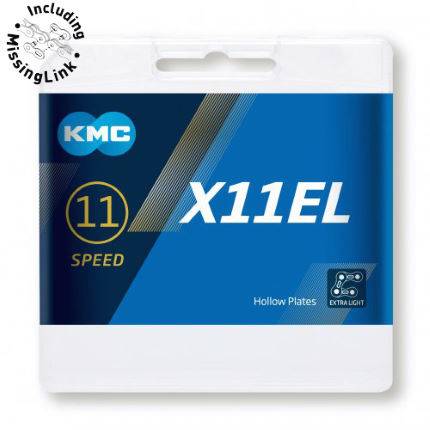KMC Chain 11 Speed X11EL - 118Links - Silver / Silver