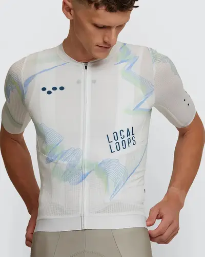 LOCAL LOOPS / MENS AIR JERSEY - WHITE SKY - XL - سماوي ابيض