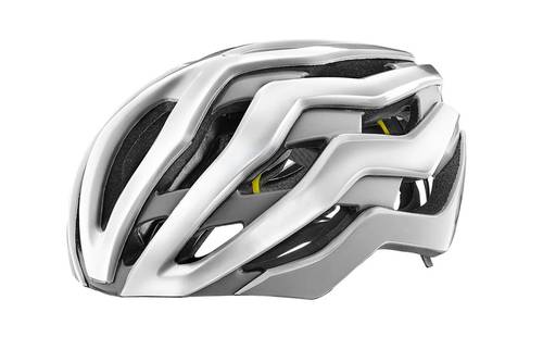 جاينت -  خوذة ريف برو  - M - 55CM - 59CM - أبيض معدني لامع