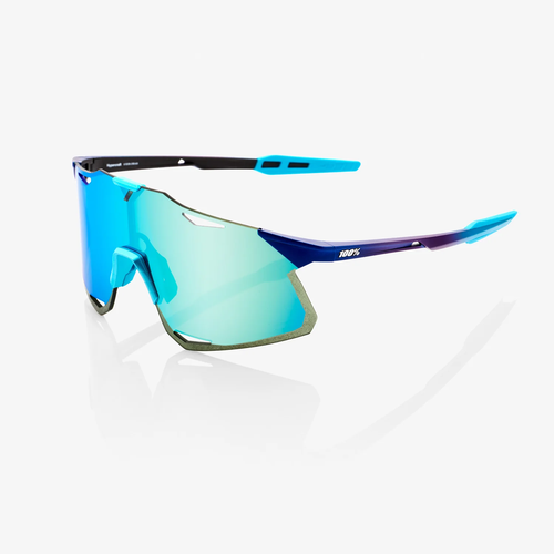 100% نظارات شمسية هايبركرافت - Gloss Black HiPER Silver Mirror Lens