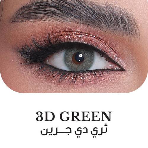 **3D Colors Colored Contact Lenses – Green**