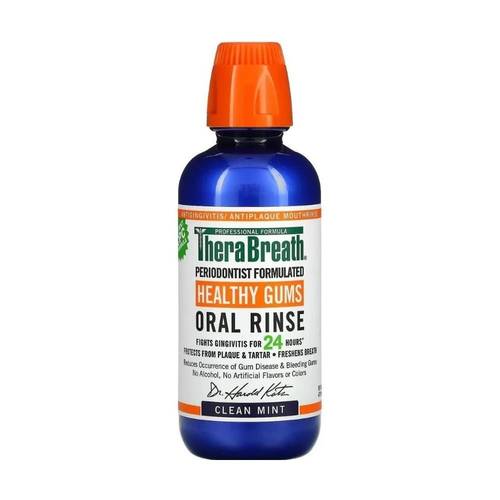 TheraBreath Oral Rinse – Healthy Gums Fresh Mint (473ml)