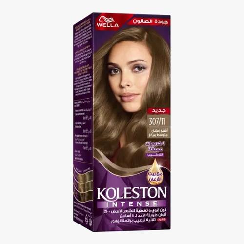 Koleston Intense Medium Ash Blonde 307/11 by Wella – 100ml