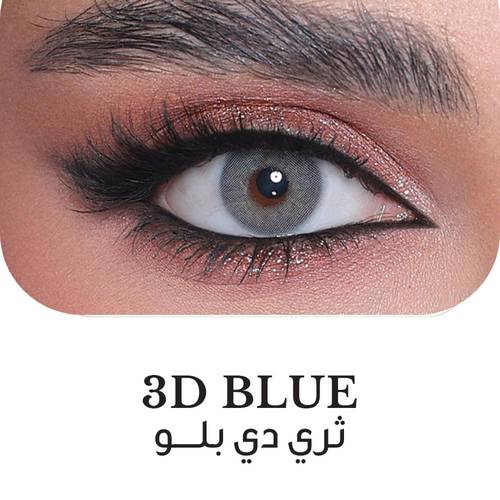 3D Colors Blue Colored Contact Lenses