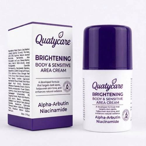 **Quatycare – Brightening & Tone-Evening Cream for Body & Sensitive Areas – 50 ml**