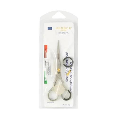 Henbur Carbonim Line Steel Hair Scissors with Finger Rest – 5.5-inch
