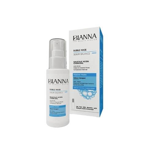 Bianna Salicylic Acid & Charcoal Foaming Bubble Face Mask – 75 ml