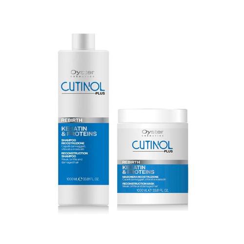 Oyster Hair Repair Set for Damaged Hair – Post-Filler Care (Shampoo + Mask 1000 ml)