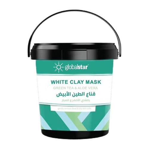 Global Star White Clay Mask with Green Tea & Aloe Vera – 600g