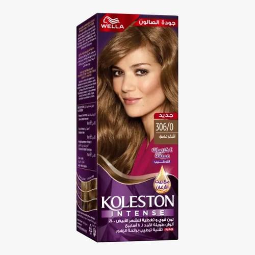 Koleston Hair Dye Intense Dark Blonde 306/0 by Wella – 100 ml
