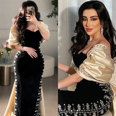 تخصيص جودة عالية الحبيب غمد كوكتيل الترتر أضعاف S مناسبة ثوب مسائي مساء بلاكسيفستان فساتين كوكتيل