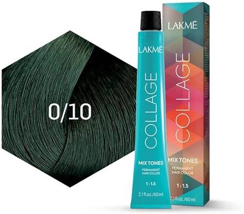 Lakme Collage Mixtones Hair Dye No. 0/10 Green 60ml