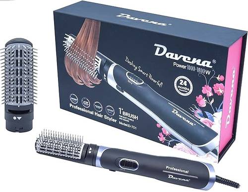 Davena Hair Dryer Styler with One Brush, 1200 Watts, Model D-701