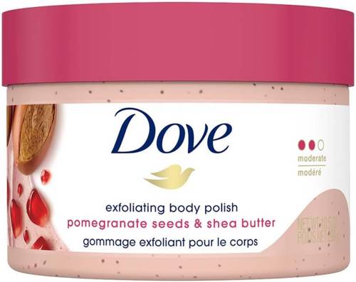 Dove Body Scrub with Pomegranate Seed Extract and Shea Butter - 298g