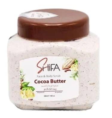 Shifa Face and Body Scrub with Cocoa Butter Extract - 300ml