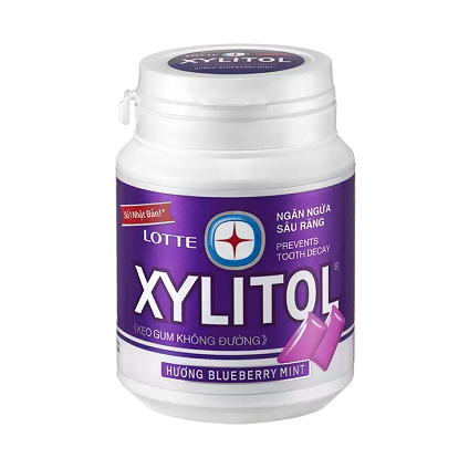 Lotte Xylitol Sugar-Free Gum Raspberry Mint 58g
