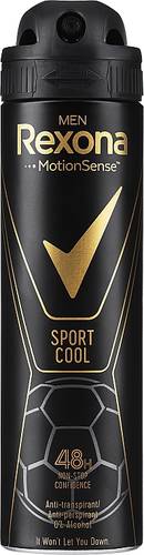 Rexona Men Sport Cool Deodorant Spray, Up to 72 Hour Protection - 150ml