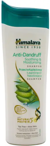 Himalaya Anti-Dandruff Shampoo for Soothing and Moisturizing with Natural Protein 5, Tea Tree Extract and Aloe Vera 400ml
