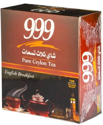 شاي ثلاث 999 تسعات 100 كيس