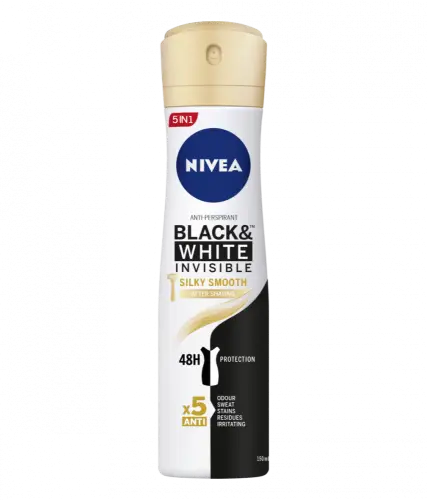NIVEA Black & White Invisible Silky Smooth Deodorant Spray for Women - 150ml