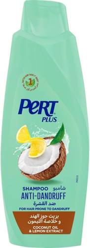 Pert Plus Anti-Dandruff Shampoo with Coconut Oil and Lemon Extract 400ml