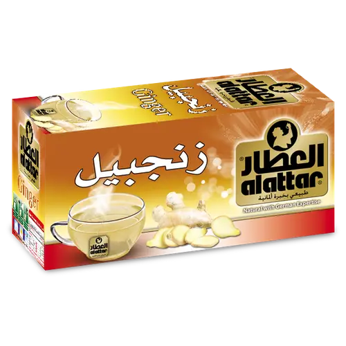 العطار شاي اعشاب زنجبيل ظروف مغلفة 20 كيس