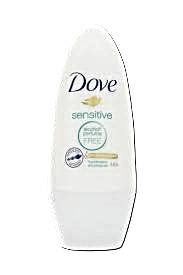 Dove Sensitive Roll-On Deodorant for Women, Up to 48 Hour Protection - 50ml