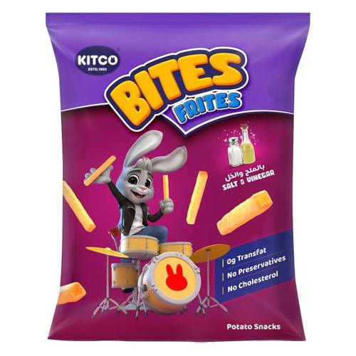 Kitco Bites Frites Salt & Vinegar 14g